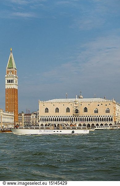 Geografie  Italien  Campanile  Palazzo Ducale  Venetien  Venedig