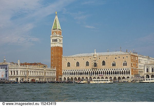 Geografie  Italien  Campanile  Palazzo Ducale  Venetien  Venedig