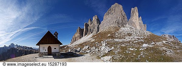Geografie  Italien  Landschaften  Alpen  Die Drei Zinnen  Dolomiten  SÃ¼dtirol