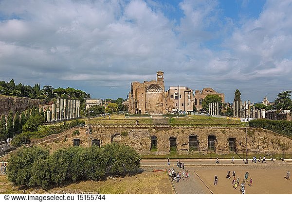 Geografie  Italien  Latium  Rom  Forum Romanum  Doppeltempel der Venus und der Roma  Santa Francesca Romana