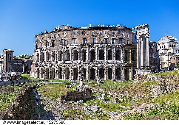 Geografie  Italien  Latium  Rom  Marcellustheater mit Apollotempel  Synagoge