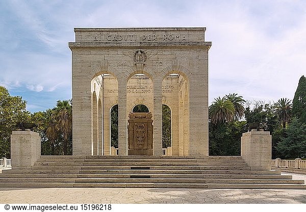 Geografie  Italien  Latium  Rom  Mausoleo Ossario Garibaldino auf dem Monte Gianicolo