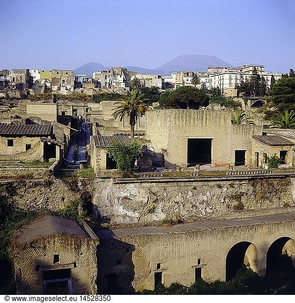 Geografie  Italien  Neapel  Ercolano  Ausgrabungen von Herkulaneum  von Vulkan verschÃ¼ttete Stadt  79 n. Chr.