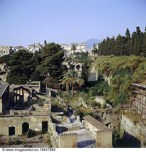 Geografie  Italien  Neapel  Ercolano  Ausgrabungen von Herkulaneum  von Vulkan verschÃ¼ttete Stadt  79 n.Chr.
