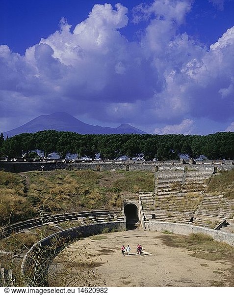 Geografie  Italien  Pompeji  Ausgrabungen  das groÃŸe Amphitheater