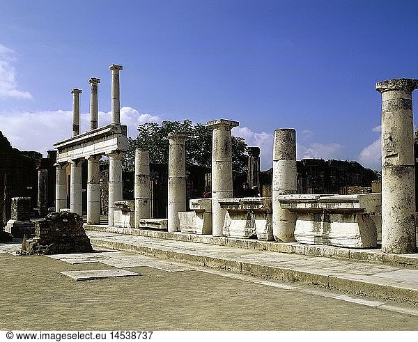 Geografie  Italien  Pompeji  Forum (Foro Civile)  Ausgrabungen