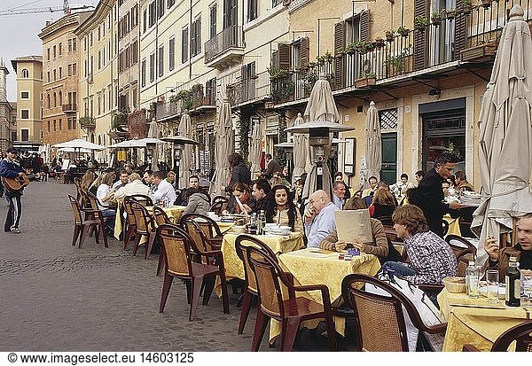 Geografie  Italien  Rom  Gastronomie  StraÃŸencafe  Piazza Navona