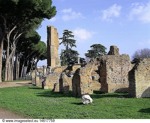 Geografie  Italien  Rom  Palatin  Kaiserpalast Domus Flavia  erbaut: um 92 n.Chr.  Ausgrabungen