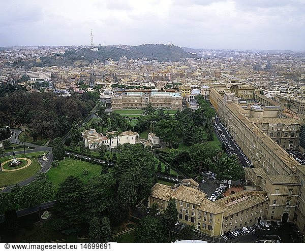 Geografie Italien Rom Vatikan Vatikanpalast Vatikanische Gärten Casino Pius des IV erbaut: 16. Jahrhundert