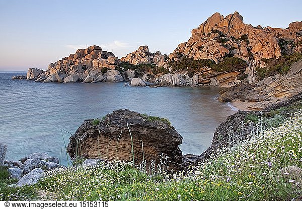 Geografie  Italien  Sardinien  Felsen am Capo Testa  Gallura  Nordsardinien  Sardinien