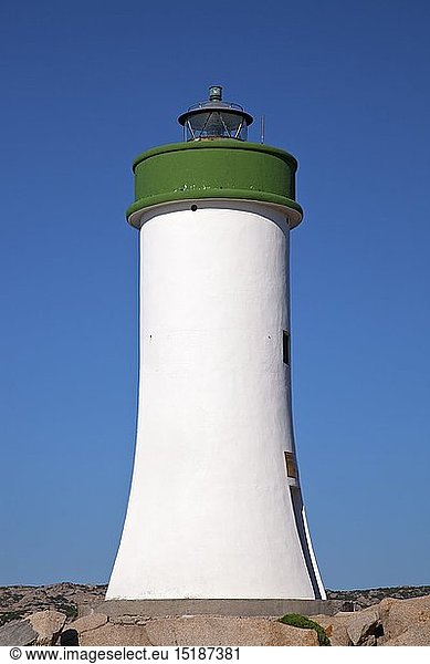 Geografie  Italien  Sardinien  Leuchtturm am Punta Faro in Palau  Nordsardinien  Sardinien