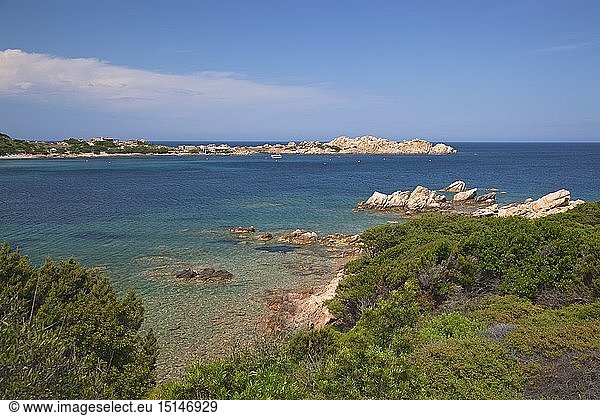 Geografie  Italien  Sardinien  Strand im Norden von La Maddalena  Maddalena-Archipel  Sardinien