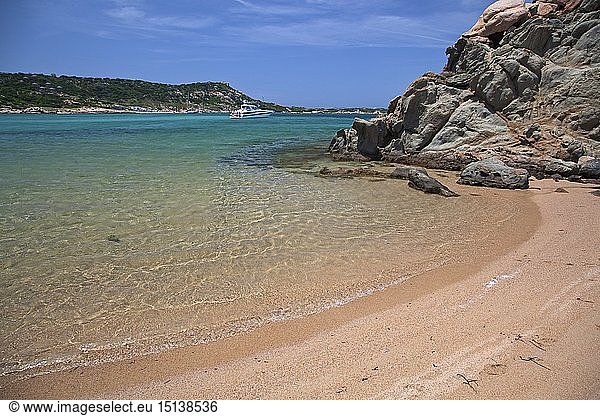 Geografie  Italien  Sardinien  Strand im Norden von La Maddalena  Spiaggi Spalmatore  Maddalena-Archipel  Sardinien
