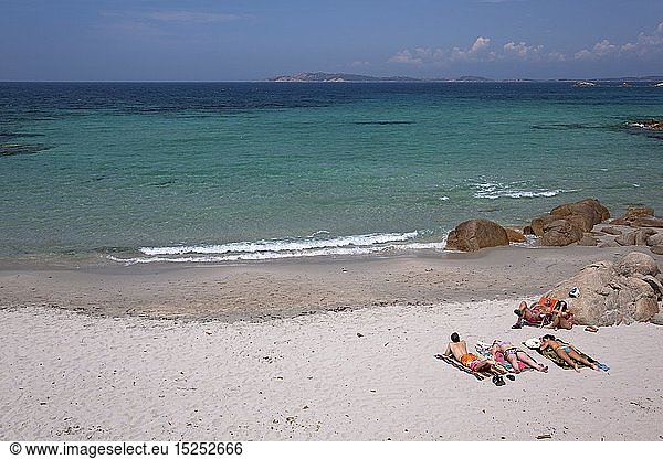 Geografie  Italien  Sardinien  Strand in der Cala Majore  La Maddalena  Maddalena-Archipel  Sardinien