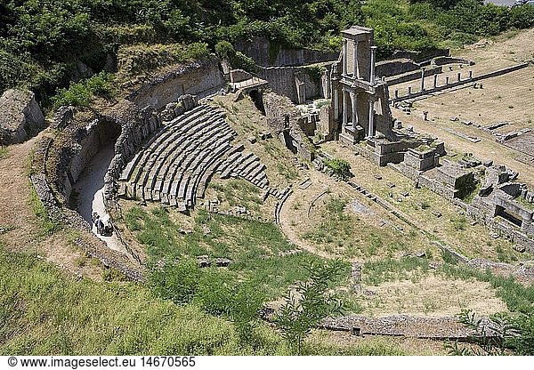 Geografie  Italien  Toskana  Volterra  rÃ¶misches Theater
