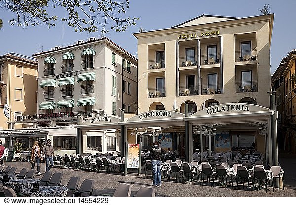 Geografie  Italien  Venetien  Garda  Uferpromenade  Hotel  Gelateria  Cafe