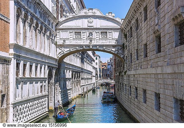 Geografie  Italien  Venetien  Venedig  San Marco  SeufzerbrÃ¼cke  Ponte dei Sospiri  Prigioni  Rio di Palazzo