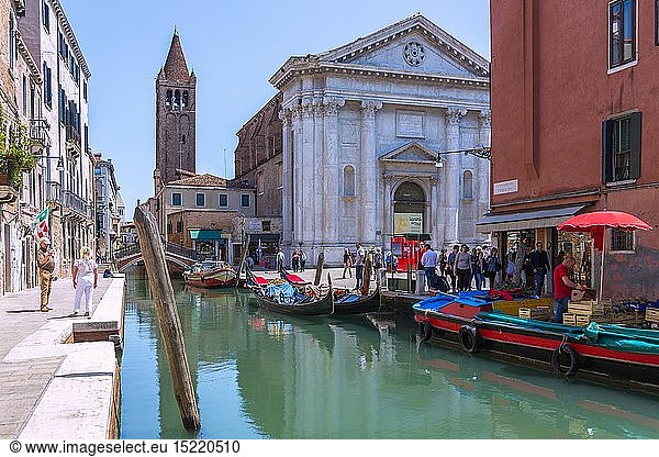 Geografie  Italien  Venetien  Venedig  Sestiere Dorsoduro  Fondamenta Gherardini  Campo San Barnaba  GemÃ¼semarkt
