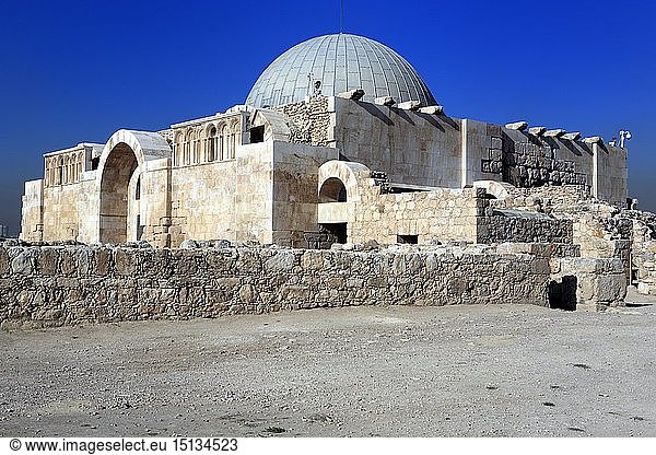 Geografie  Jordanien  Amman  Zitadelle  Palast der Umayyaden  erbaut: 8. Jahrhundert