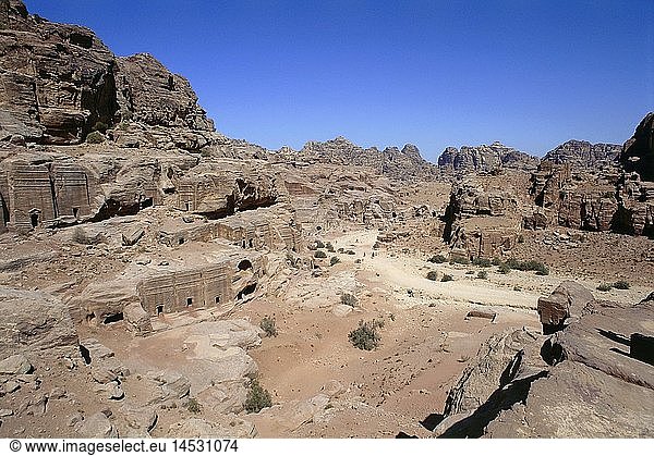 Geografie  Jordanien  Petra  Stadtansichten  GrÃ¤ber