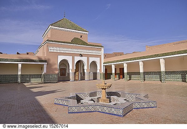Geografie  Marokko  Zaouia  Mausoleum in der Koranschule  Tamegroute  Region Souss-Massa-Draa  Afrika