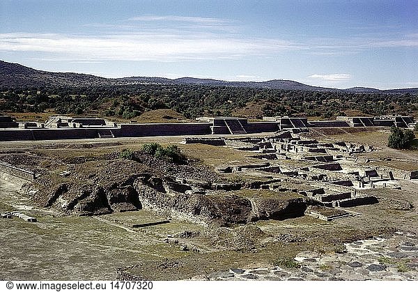Geografie  Mexiko  Teotihuacan  Azteken-Stadt  Stadtansicht  erbaut: 2. / 3. Jahrhundert n. Chr.  Ãœbersicht