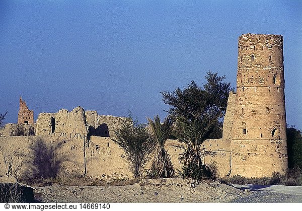 Geografie  Oman  Manah  Ruinen