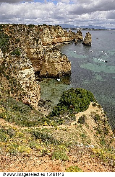 Geografie  Portugal  Algarve  FelskÃ¼ste bei Lagos  Algarve