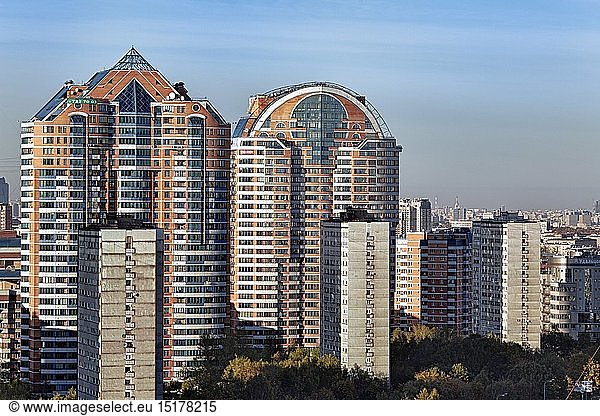 Geografie  RuÃŸland  Moskau  WohnhÃ¤user