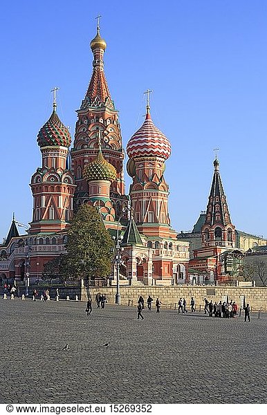Geografie  Russland  Moskau  Kirchen  Basilius-Kathedrale  AuÃŸenansicht