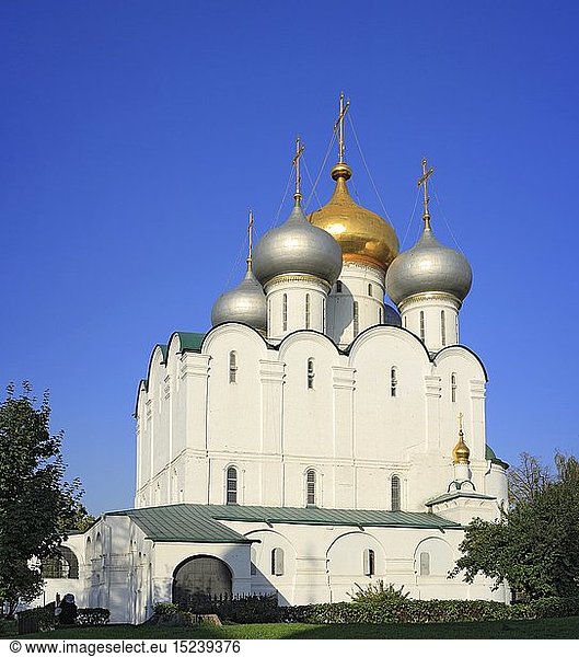 Geografie  Russland  Moskau  Kirchen  Smolensker Kathedrale  Nowodewitschi Kloster (Neujungfrauenkloster)  erbaut 1524-25  AuÃŸenansicht