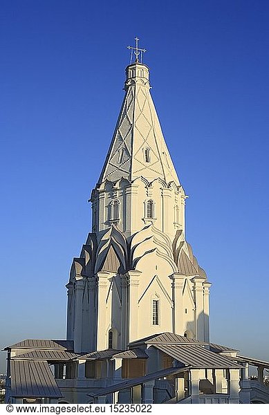 Geografie  Russland  Moskau  Kolomenskoje  Kirchen  Himmelfahrtskirche  erbaut 1532  AuÃŸenansicht