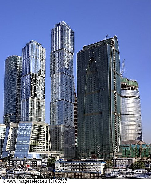 Geografie  Russland  Moskau  Stadtansicht  Skyline des internationalen GeschÃ¤ftszentrums  Moscow-City