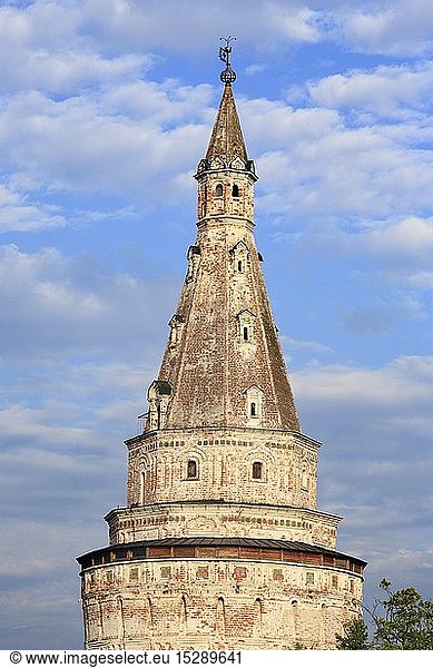 Geografie  Russland  Moskauer Oblast  Terjajewa Sloboda  Kirchen  Josef Wolotski Kloster  Turm  erbaut im 16. Jahrhundert  AuÃŸenansicht