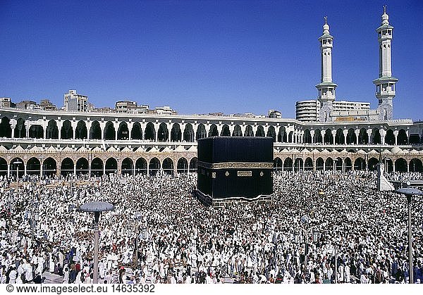 Geografie  Saudi-Arabien  Mekka  Kaaba  Allerheiligstes der Moslems  Wallfahrer