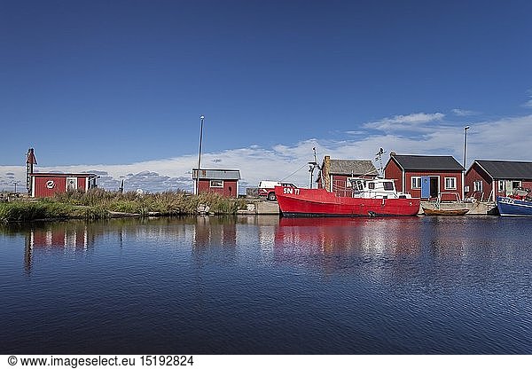 Geografie  Schweden  Kalmar  Degerhamn  Hafen an der OstkÃ¼ste von Insel Ã–land  Gammalsby  bei Degerhamn  Smaland  SÃ¼dschweden