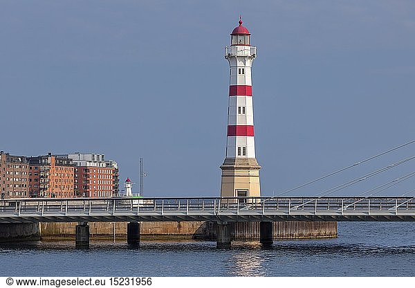 Geografie  Schweden  Schonen / Skane  MalmÃ¶  Leuchtturm MalmÃ¶ am Innenhafen  MalmÃ¶  SkÃ¥ne lÃ¤n