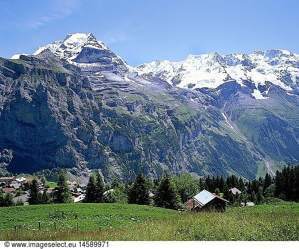 Geografie  Schweiz  Bern  Landschaften  Berner Oberland  Jungfrau Massiv
