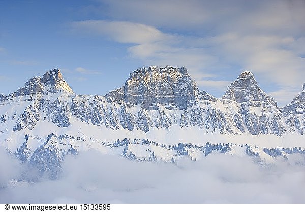 Geografie  Schweiz  Churfirsten  Brisi  2279 m  ZÃ¼stoll  2235 m  Schibenstoll  2236 m