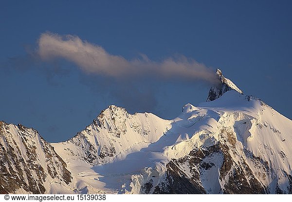 Geografie  Schweiz  Zinalrothorn von Norden  Walliser Alpen