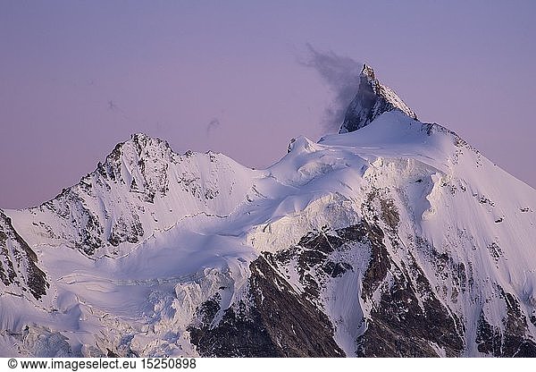Geografie  Schweiz  Zinalrothorn von Norden  Walliser Alpen