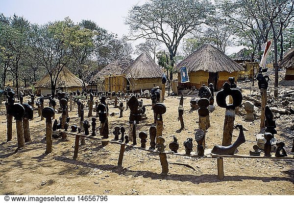 Geografie  Simbabwe  Tengenenge Art Centre  Skulpturen-Garten