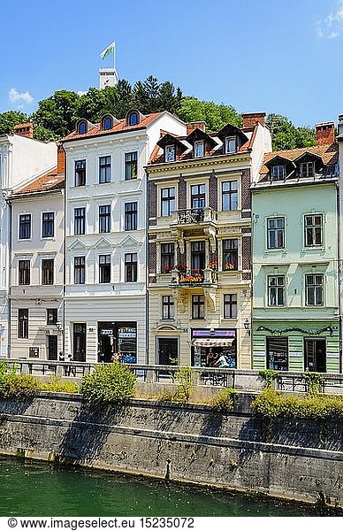 Geografie  Slowenien  StÃ¤dte  Ljubljana  Stadtansichten  Altstadt