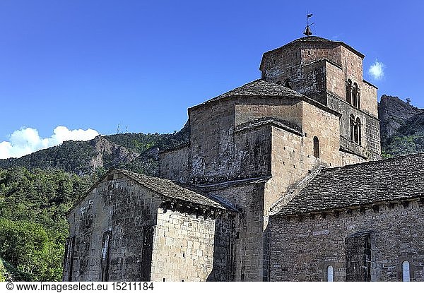Geografie  Spanien  Aragonien  Santa Cruz de la Seros  Kirche Santa Maria  Nonnenkloster