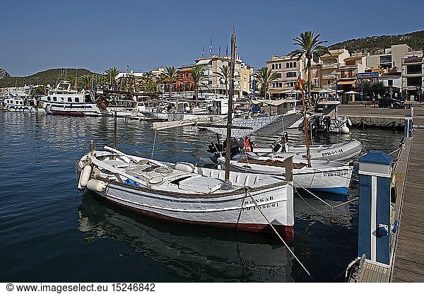 Geografie  Spanien  Balearen  Mallorca  Fischer- und Yachthafen von Andratx