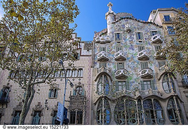 Geografie  Spanien  Barcelona  Casa Batllo und Casa Amatller