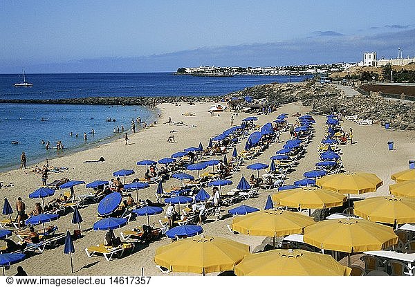 Geografie  Spanien  Kanarische Inseln  Lanzarote  StrÃ¤nde  Strand in Puerto del Carmen