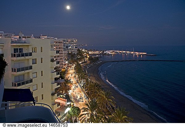 Geografie  Spanien  Provinz Malaga  Andalusien  Marbella  Hotels  Strandpromenade