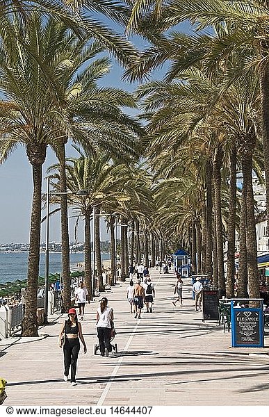 Geografie  Spanien  Provinz Malaga  Andalusien  Marbella  Strandpromenade