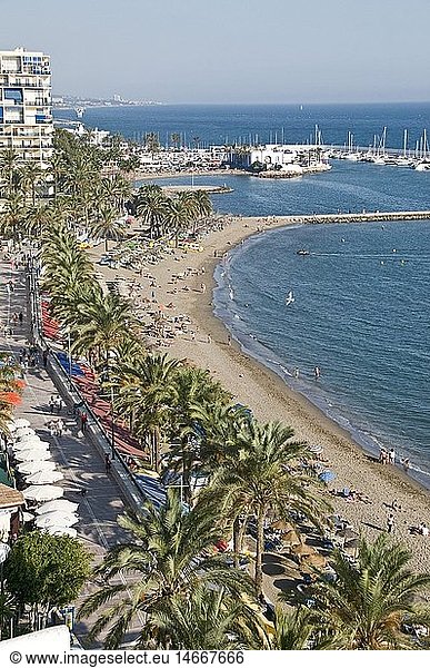 Geografie  Spanien  Provinz Malaga  Marbella  Strandpromenade